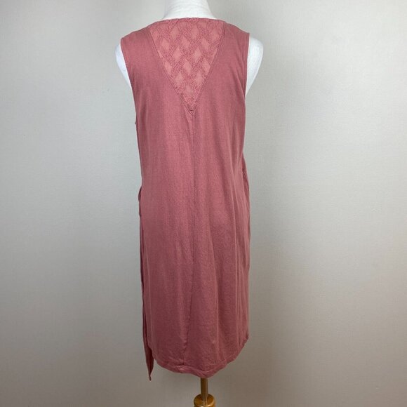 Roxy Wrap Dress 8 Pink Mauve Mini Sleeveless V-Neck Tie Rhythm Luck Lightweight - Picture 5 of 12